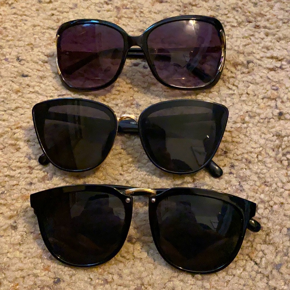 Black and Gold Sunglasses